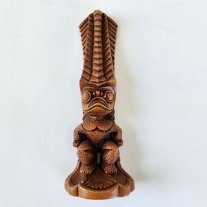 Tiki Coco Joe's Hawaii KANALOA God of Eternal Hope HW15 Hapa Wood 9.5 in. Figure